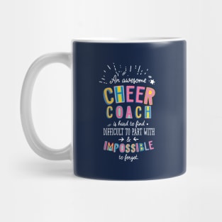 An awesome Cheer Coach Gift Idea - Impossible to Forget Quote Mug